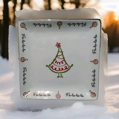 St. Nicholas Square 'Tis The Season Christmas Holiday Plate" MEASUREMENT  8.25"  - Image 1 of 4