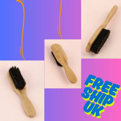BRANDED Slick Back Hair Brush Soft Bristles For Laying Down Hair Edges And For A Glossy