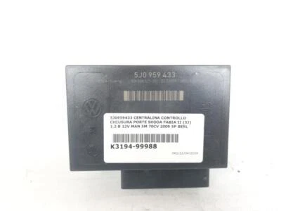 5J0959433 CENTRALINA CONTROLLO CHIUSURA PORTE SKODA FABIA II (5J) 1.2 B 12V MAN  - Immagine 1 di 2