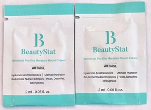Lot of 2 BeautyStat Universal Pro Bio Moisture Boost Cream 0.06oz Sample Packets - Bild 1 von 2