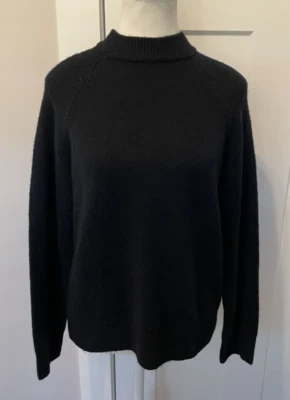 SUÉTER VINCE CAMUTO Mujer Manga Larga NEGRO Cuello Simutado Talla S Foto 1 de 4