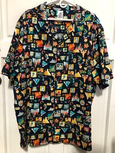 DISNEY DISNEYLAND ALOHA SHIRT MENS SIZE 3XL/3X CHEST 56" EXCELLENT CONDITION - Picture 1 of 5