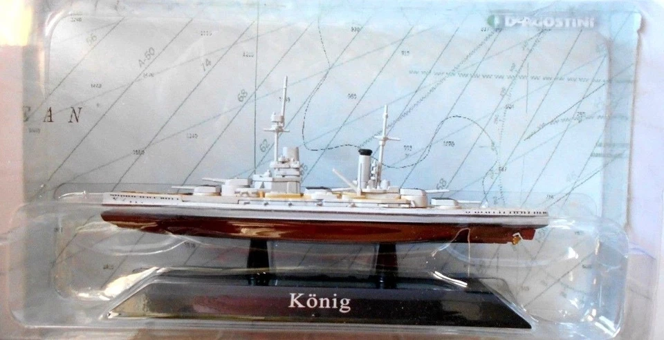  DIE CAST NAVI DA GUERRA  - KONIG  - SCALA 1/1250 DEAGOSTINI [18] - Immagine 1 di 1