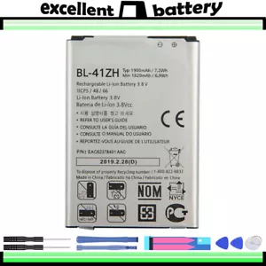 for LG H326 H340 H345 L Fino Battery BL-41ZH 1900mAh Good Quality - Picture 1 of 7