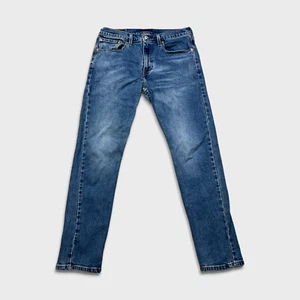 Pantalones de mezclilla americanos Levi's 512 Jeans para hombre 32x30 azules ajustados pierna cónica lavado medio - Imagen 1 de 9