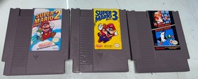 Super Mario Bros. 1, 2 & Duck Hunt Nintendo NES 3 Authentic Cartridge Lot