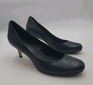 Cole Haan Women's Sz 7.5AA NikeAir Leather Heels Black Pumps Shoes Lot - Picture 1 of 11