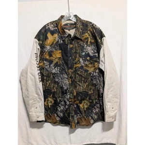 Mossy Oak Western Camouflaged Pearl Snap Button Sherpa Lined Coat Size 2XL/XXL - Picture 1 of 12