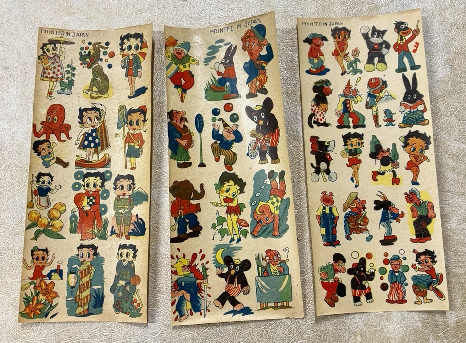 2 hojas de transferencia Betty Boop vintage Foto 1 de 1