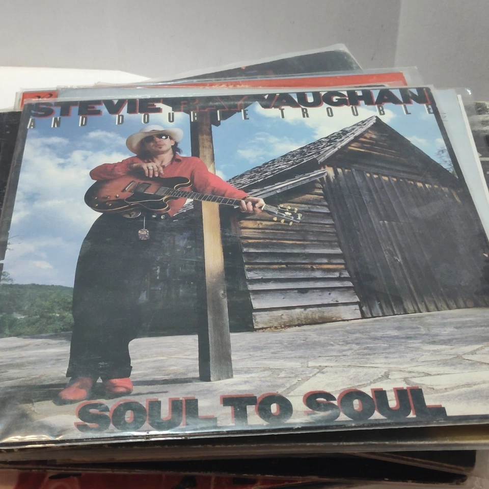 STEVIE RAY VAUGHAN~SOUL TO SOUL LP~85 EPIC~7464 40036 Promotion Copy Foto 1 de 4