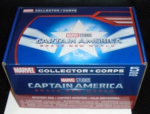 MARVEL COLLECTORS CORP - CAPTAIN AMERICA BRAVE NEW WORLD -5 PIECE BOX  T-SHIRT L - Picture 1 of 4