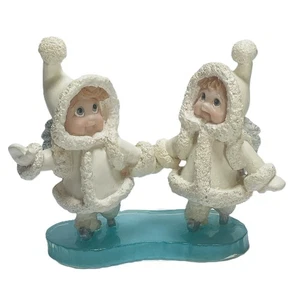 Dreamsicles Northern Lights Crystal Duet Ice Skate 1999 Signed Kristin 60014 VTG - Picture 1 of 17