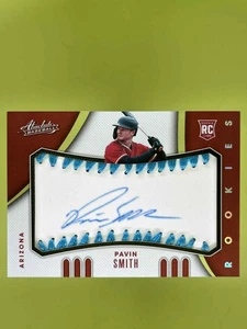2021 PANINI ABSOLUTE PAVIN SMITH ROOKIE BASEBALL LIGHT BLUE 25/30 RC AUTO - Picture 1 of 10