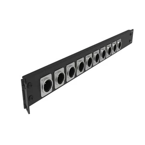 12 Port/Way/Hole Hinged Patch Panel - 1U 19" Rack Mount D-Type Connectors - A - Picture 1 of 8