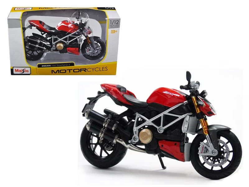 Ducati Mod Streetfighter S Red 1/12 Diecast Motorcycle Model by Maisto - Image 1 of 1