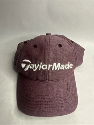 Gorra de golf TaylorMade con correa trasera roja rosa borgoña Foto 1 de 4
