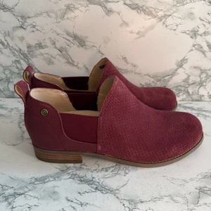 Zapato Spenco Mujer 11 Wolf Ridge Tobillo Sin Cordones Gamuza Granate Cómodo Tacón Informal - Imagen 1 de 8
