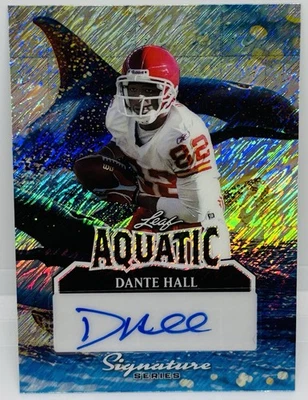 2025 Leaf Signature Series Dante Hall 1/1 Aquatic Auto Kansas City Chiefs LA Ram - Image 1 of 3