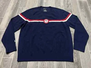 Suéter Polo Ralph Lauren Hombre 100% Lana Marino 2022 Equipo Olímpico Talla XL  - Imagen 1 de 6