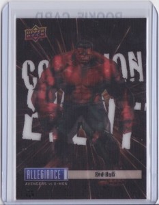 2023 UD Allegiance Avengers vs X-Men #CE31 Collision Event Domino vs Red Hulk