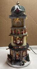 Enchanted Forest Musical Animated Chrismas Village Clock Tower