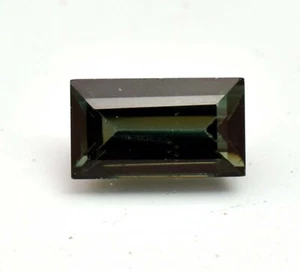 Natural Mozambique Green Tourmaline 5.70 Ct Baguette Cut Loose Gemstone TREATED - Picture 1 of 5
