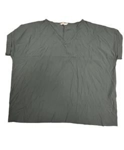 T-shirt vert femme Amaryllis col V à manches courtes taille 2X - Photo 1/3
