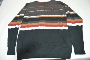 Billabong Suéter Para Hombre Cuello Redondo Pullover Gris Oscuro Multicolor Rayas L - Imagen 1 de 6