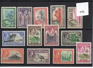British Solomon Is. (02) George V1 1939 - selection inc 10/-d mint - SG Cat £90 - Picture 1 of 1