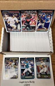 2024 Topps Series 1 Complete Set #1-350. Base Set W/Stars Of MLB Free Shipping