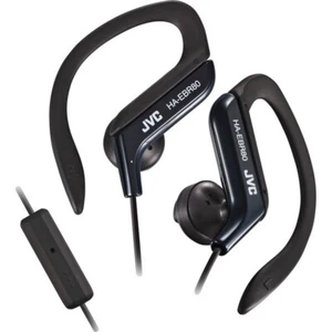 JVC Sports Stereo Ear Clip Earbuds with Remote Mic Black Fast Free US Shipping - Picture 1 of 1