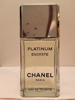 VINTAGE CHANEL EGOISTE PLATINUM 100ML EDT SPRAY MEN PERFUME FRAGRANCE RARE FIND - image 1 of 4