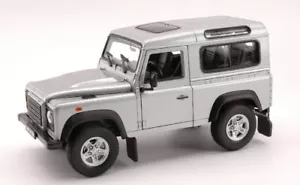 Modellino auto scala 1:24 LAND ROVER DEFENDER 90 SILVER diecast jeep modellismo - Foto 1 di 1