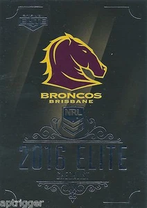 2016 NRL Elite Base Card (001) BRONCOS Checklist - Picture 1 of 1