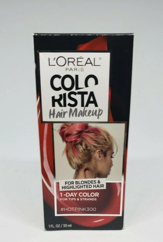 L'oreal Colorista Hair Makeup 1 Day Color for Blondes & Highlighted, Hot Pink300 - Image 1 of 1
