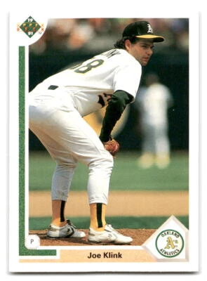 Joe Klink 1991 Upper Deck Baseball #468 Oakland Athletics - Image 1 of 2