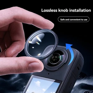 Panorama Sport Kamera Objektiv Schutz Objektiv Haube Zubehör für Insta360 X5 - Bild 1 von 10