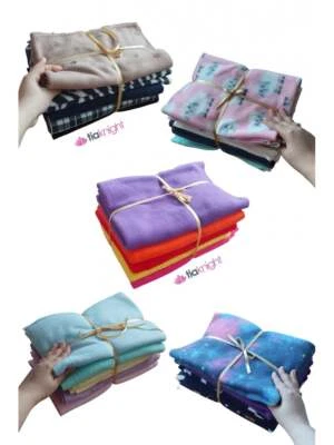 Polar Fleece Large Fat Quarter Bundle for Quilting & Crafts- Eco Friendly Fabric - Image 1 of 2