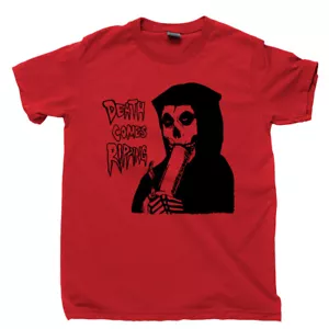 Grim Reaper T Shirt High Stoned Blaze Hemp Marijuana Water Pipe Misfits Tee - Picture 1 of 11