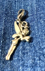 Tinkerbell Disney Fee Tibetisches Silber Charm Lesezeichen Armband Scrapbooking 1" - Bild 1 von 5