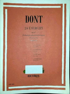 Jacob Dont, 24 esercizi Op.37 per Violino, Ed. Ricordi, 2008 - Picture 1 of 1