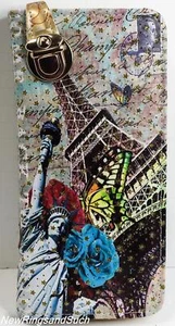 Statue of Liberty Clutch Wallet Glittery Change Purse Buckle Clasp Glittery - Picture 1 of 25