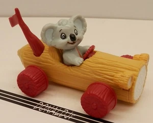 Vintage Blinky Bill Log Car Ertl Koala Bear Racer 3" Long - Picture 1 of 2
