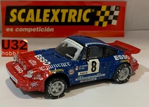 SLOT CAR SCX SCALEXTRIC ALTAYA PORSCHE 911 CARRERA RS #8 ESSO J.L.THERIER-M.VIAL - Imagen 1 de 6