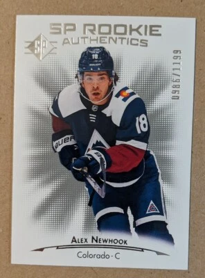 2021-22 SP ROOKIE AUTHENTICS #140 ALEX NEWHOOK #'D 986/1199 - Image 1 of 2