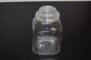 4" Glass Apothecary Jar with lid and rubber stopper - Picture 1 of 2