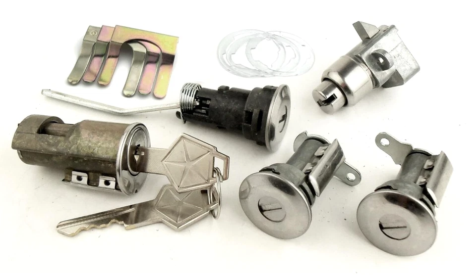 Juego de cerradura de maletero y guantera de puerta de encendido para cargador Coronet Road Runner GTX 1969 Foto 1 de 4