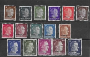 F2610 GERMANY NAZI 1941/1944 A.H. WWII 3RD REICH OVPT OSTLAND - UNUSED - NO GUM - Picture 1 of 1