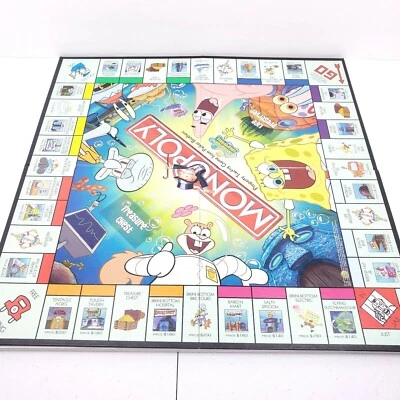Monopoly Bob Esponja Pantalones Cuadrados Repuesto Tablero de Juego Solo Foto 1 de 2