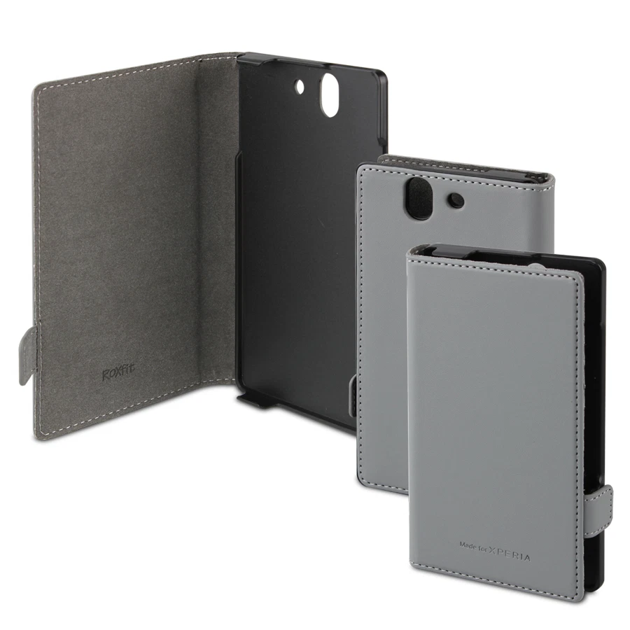 Genuine Official Sony Xperia Z Roxfit Book Case Designed for Sony - Grey - Image 1 of 1